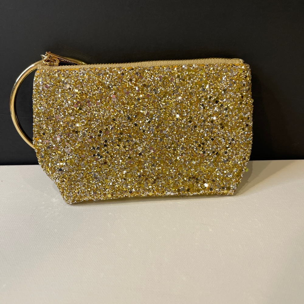 Thacker New York Gia Pouch gold sparkle